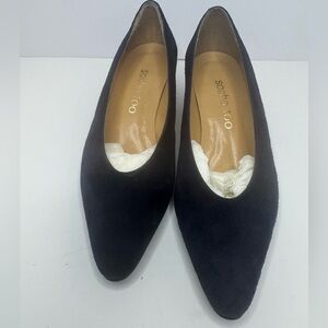Sacha Too Women's Navy Suede Flats Size 6B